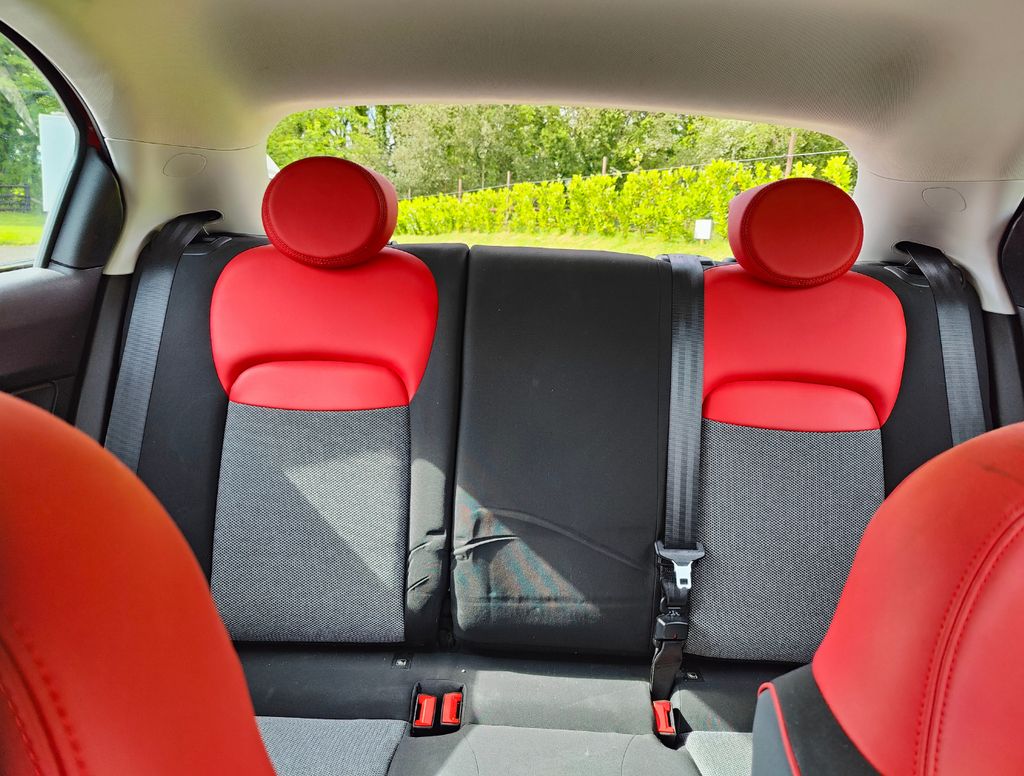 2015 Red Fiat 500X Pop Star MultiAir 1.4L Petrol Manual Rear Passenger Seats