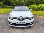 White 2014 Renault Megane Dynamique TomTom front view 